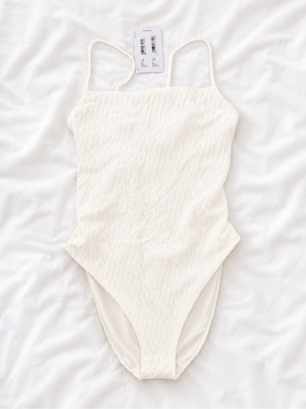 Wolford White Textured One-Piece Swimsuit